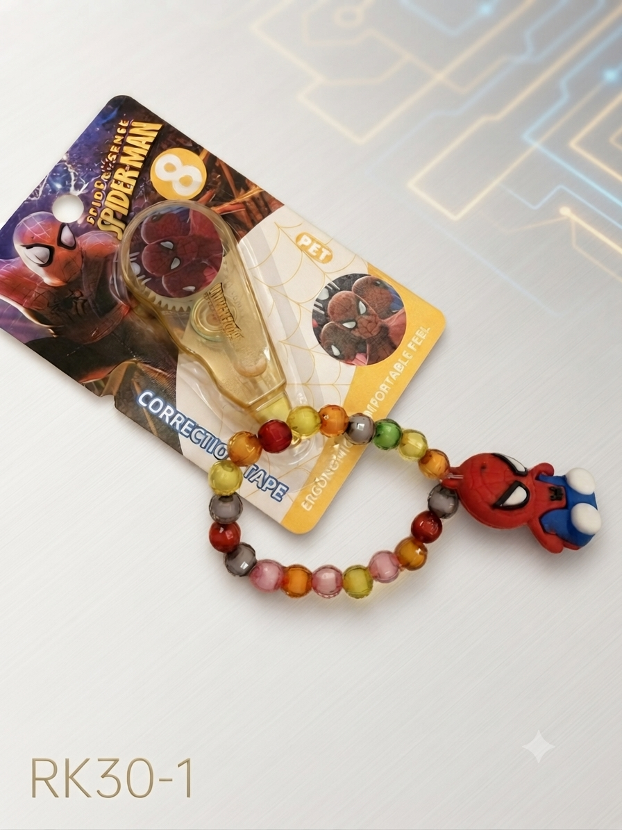 Cute Spider Hero Kids Bracelet Rakhi RK30-1 | Superhero Beaded Raksha Bandhan Bracelet for Brother